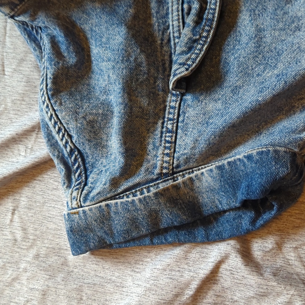 Denim Short Sleeve Jumpsuit - Picture 5 of 8